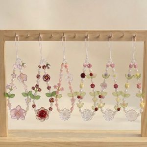 Blooming Garden Beaded Phone Strap