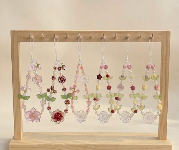 Blooming Garden Beaded Phone Strap